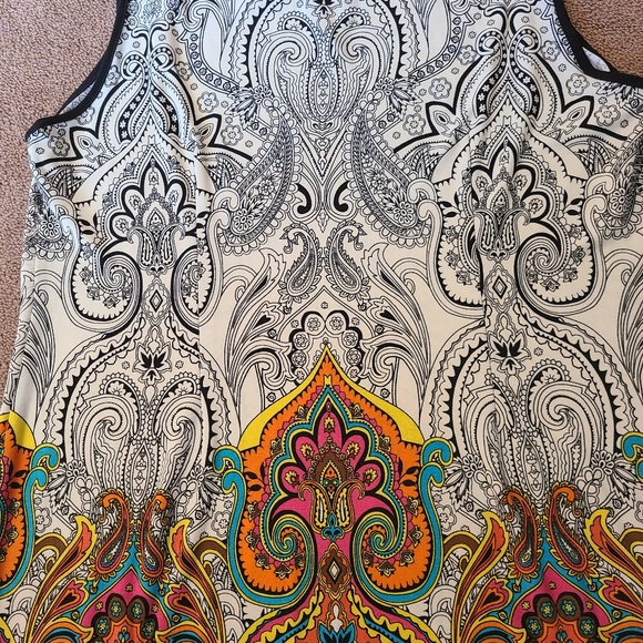 Sandra Darren size 14 black/white dress - Picture 8 of 15